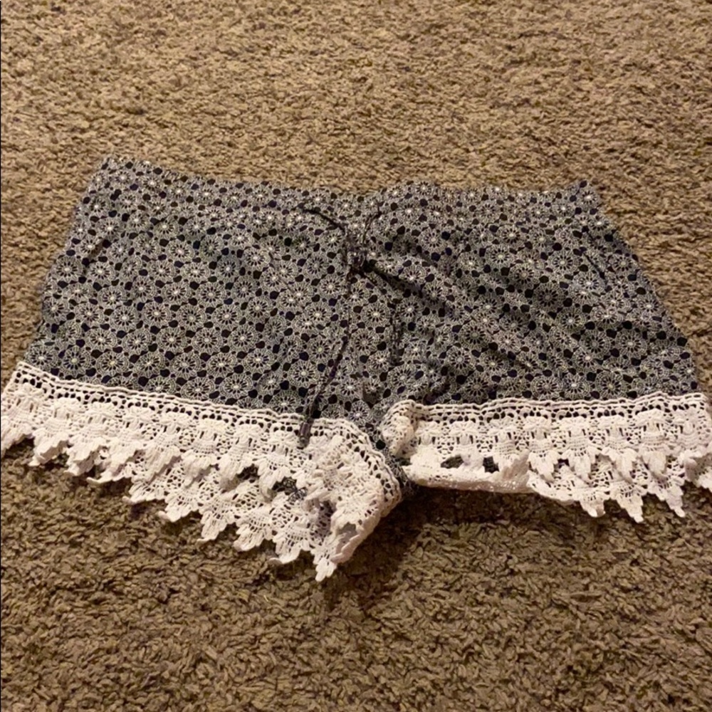 Lace bottom shorts